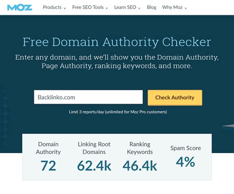 moz check|FREE Website Authority Checker (Any Domain) by Backlinko.